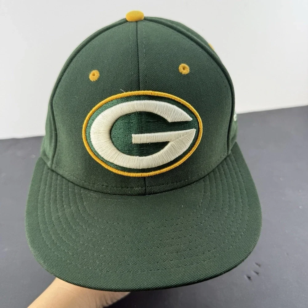 Green Bay Packers Game Pro by Gametek Fitted Hat Cap Size Medium